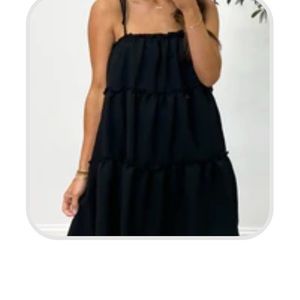 Black Noland tiered dress shop Talulah new